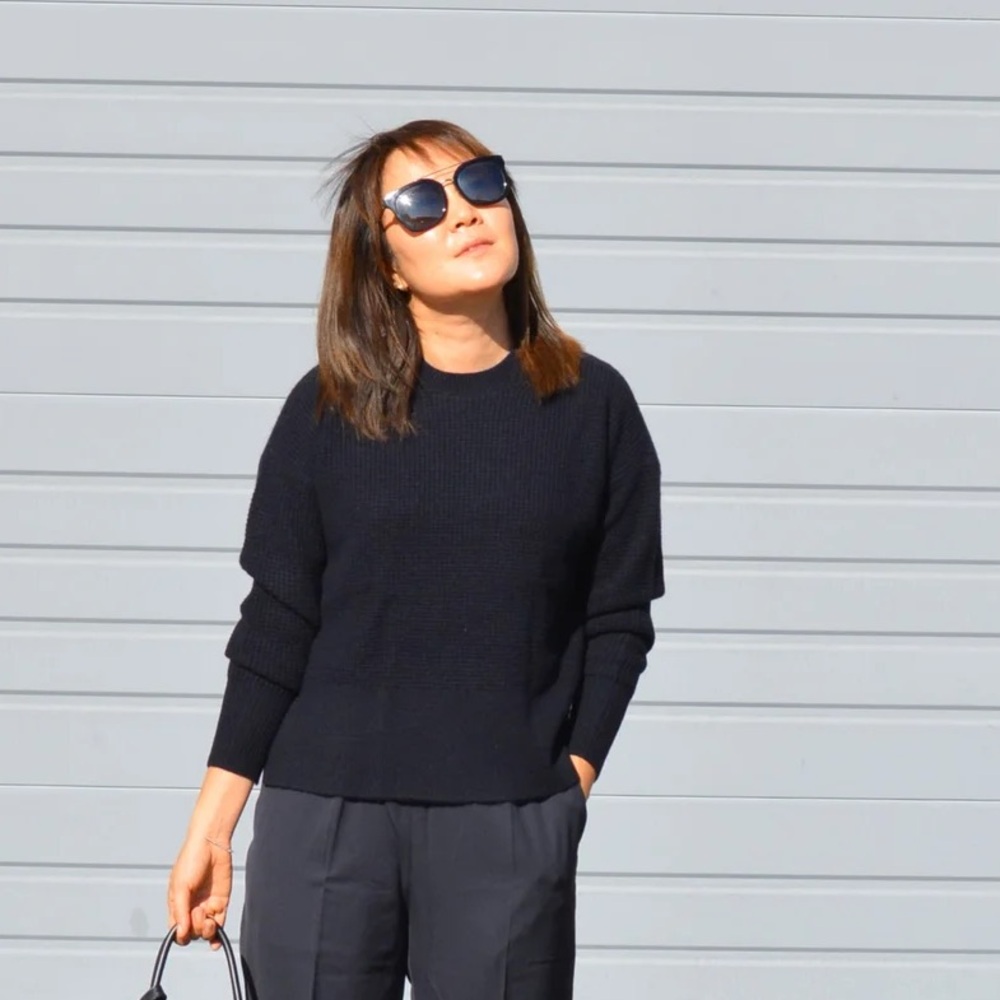 Everlane  cashmere waffle knit sweater size S